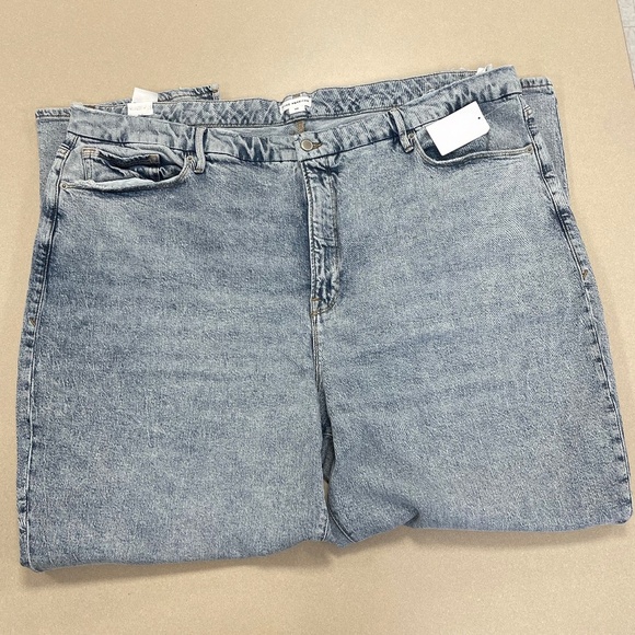 GOOD AMERICAN Plus Size 26W Good Boy Straight Jeans - Indigo - NWT - Picture 7 of 8